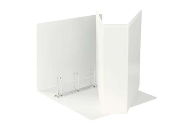 Immagine di Raccoglitore personalizzabile Display - 4 anelli quadri 65 mm - 22x30 cm - bianco - Esselte