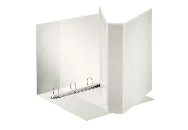 Immagine di Raccoglitore personalizzabile Display - 4 anelli a D 50 mm - dorso 7,1 cm 22x30 cm - bianco - Esselt