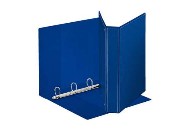 Immagine di Raccoglitore personalizzabile Display - 4 anelli a D 30 mm - dorso 4,7 cm - 22x30 cm - blu - Esselte