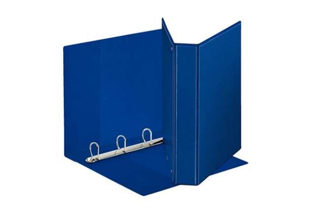 Immagine di Raccoglitore personalizzabile Display - 4 anelli a D 40 mm - dorso 5,9 cm - 22x30 cm - blu - Esselte