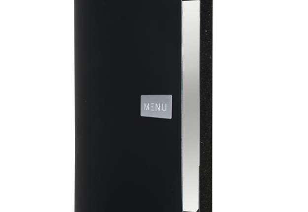 Immagine di Portamenù Royal - 1 inserto doppio incluso - A4 - 24 x 33 cm - nero - Securit