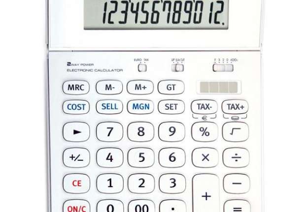 Immagine di Calcolatrice da tavolo OS 504 - 12 cifre - bianco - Osama