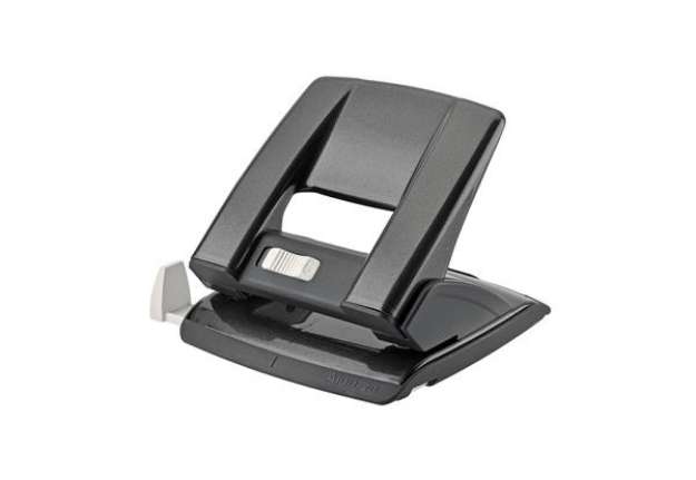 Immagine di Perforatore - passo 8 cm - max 20 fogli - 2 fori - nero - Kartia