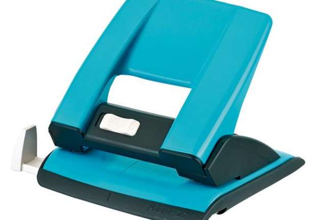 Immagine di Perforatore - passo 8 cm - max 20 fogli - 2 fori - turchese - Kartia