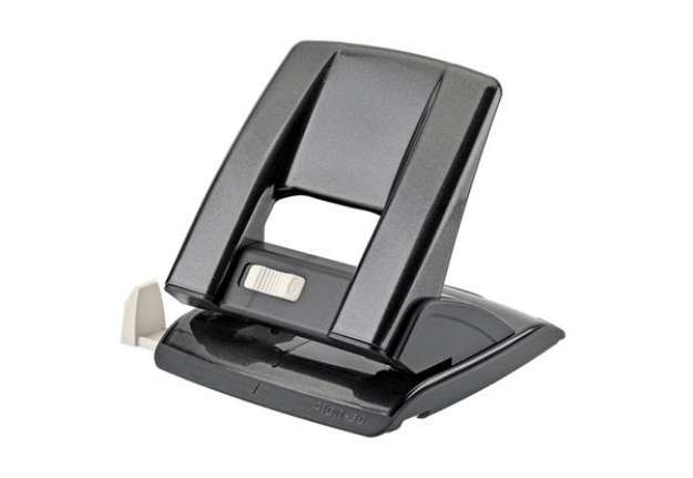 Immagine di Perforatore - passo 8 cm - max 30 fogli - 2 fori - nero - Kartia