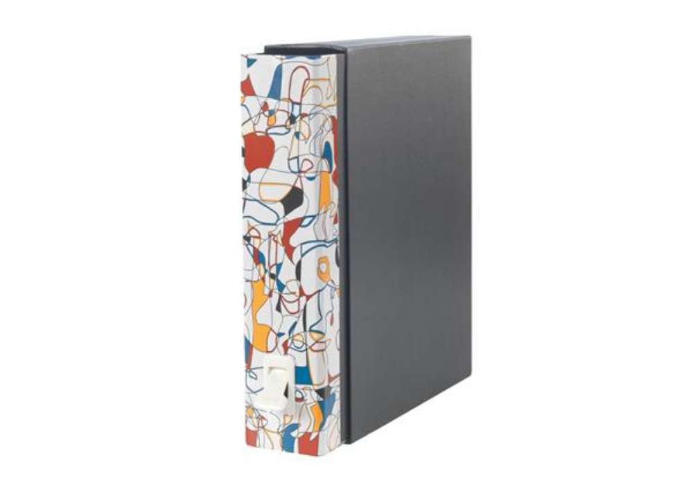 Immagine di Registratore Dox 2 Infinity - dorso 8 cm - protocollo 23 x 34 cm - fantasia - Esselte Dox