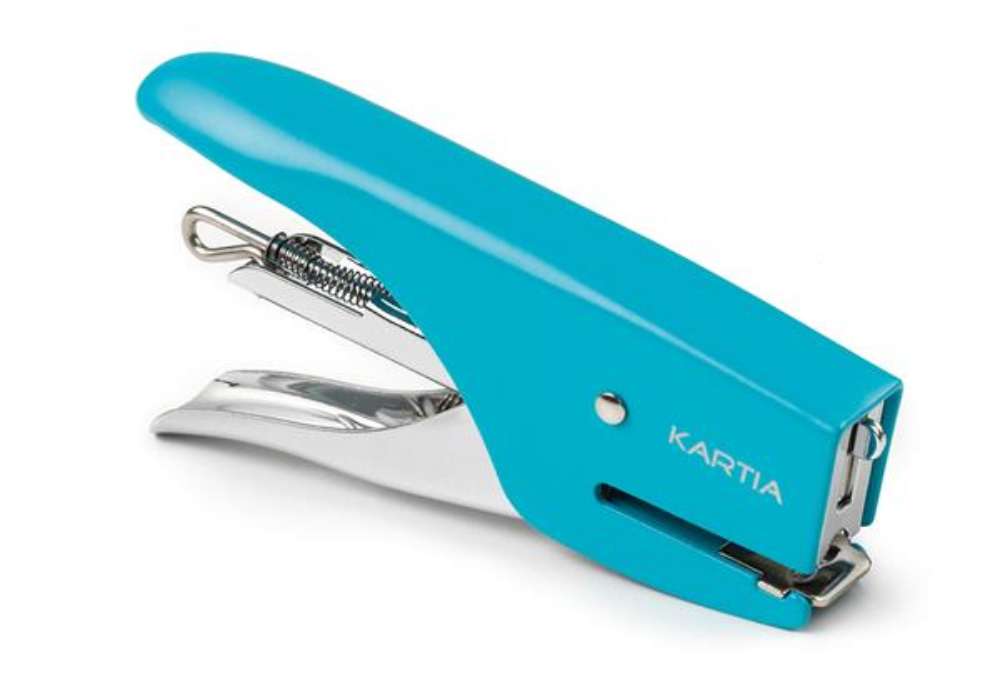 Immagine di Blister Mini cucitrice M013 + punti passo 10 - turchese - Kartia