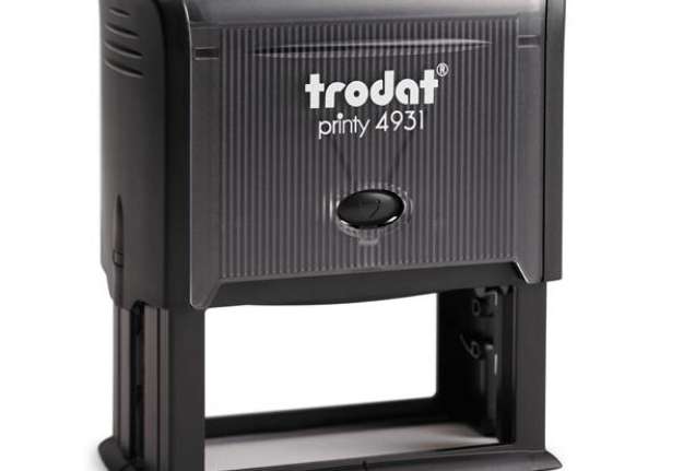 Immagine di Timbro Original Printy 4931 - autoinchiostrante - personalizzabile - 70x30 mm - 7 righe - Trodat