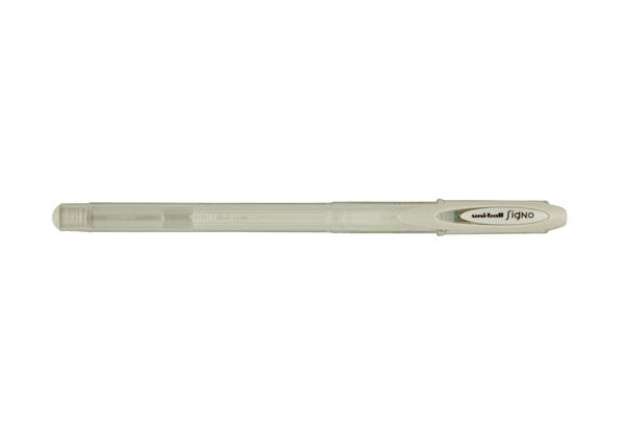 Immagine di Penna aPenna a sfera gel con cappuccio Uni Ball Signo M120 - punta 0,7mm - bianco - Uni Mitsubishi