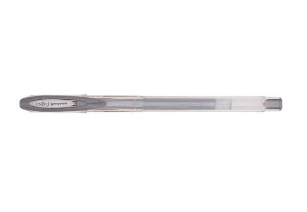 Immagine di Penna a sfera gel con cappuccio Uni Ball Signo M120  - punta 0,8mm  - argento - Uni Mitsubishi