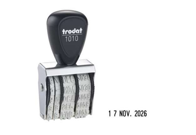 Immagine di Timbro Datario 1010 - manuale - 4 mm - Trodat