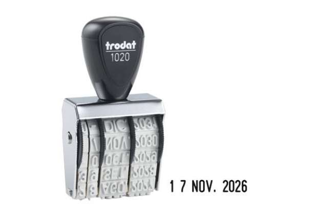 Immagine di Timbro Datario 1020 - manuale - 5 mm - Trodat