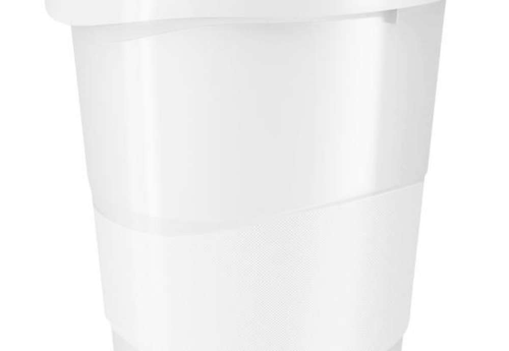 Immagine di Cestino gettacarte Europost VIVIDA - 25,8 x 28,5 cm - altezza 32,2 cm - 14 L - bianco - Esselte