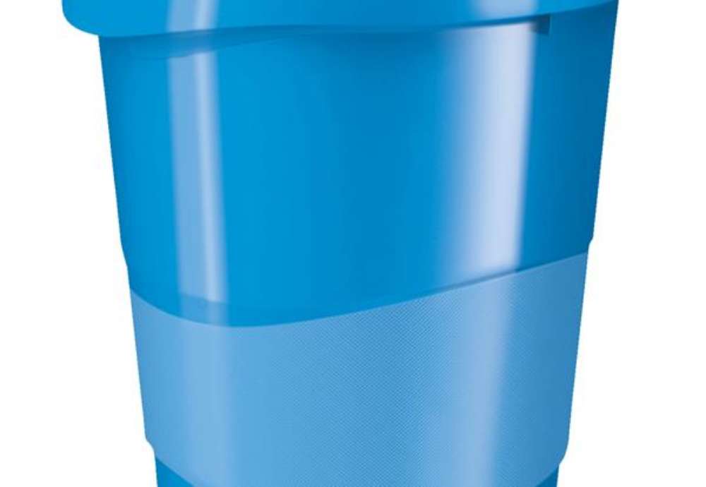 Immagine di Cestino gettacarte Europost VIVIDA - 25,8 x 28,5 cm - altezza 32,2 cm - 14 L - blu - Esselte