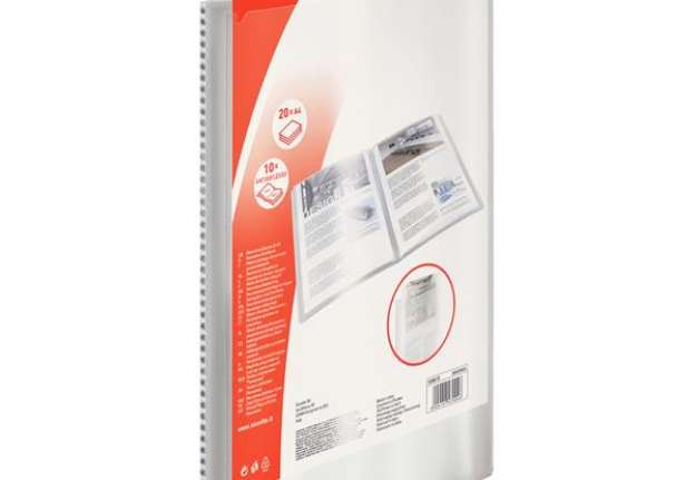 Immagine di Portalistini personalizzabile - 22x30 cm - 10 buste antiriflesso - trasparente - Esselte