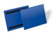 Immagine di Buste identificative magnetiche - A5 orizzontale - blu - Durable - conf. 50 pezzi