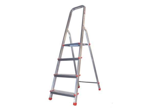 Immagine di Scala domestica Stella Basic - 4 gradini - alluminio - Marchetti