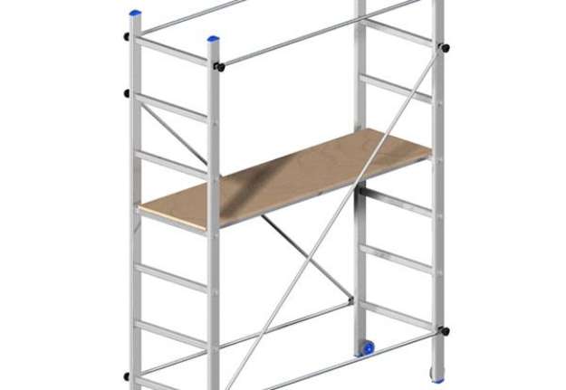 Immagine di Trabattello Superminio - 158 x 80 x 220 cm - alluminio - Marchetti