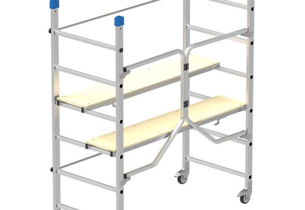 Immagine di Trabattello Dinamico - 168 x 75 x 180 cm - alluminio - Marchetti