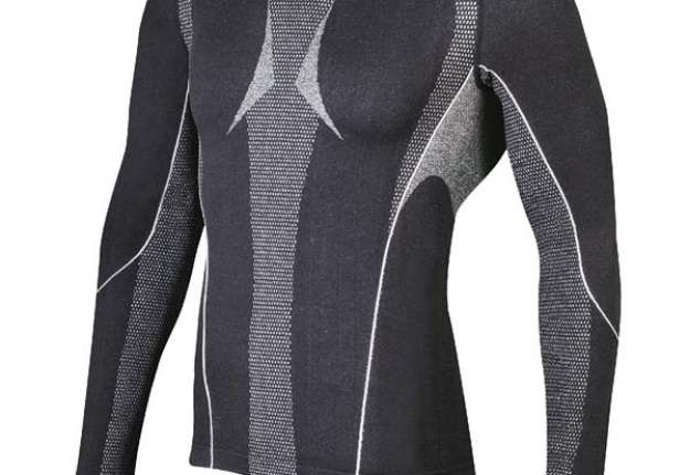 Immagine di Maglia termica Koldy - poliammide/Coolmax/elastan - taglia XL - nero - Deltaplus