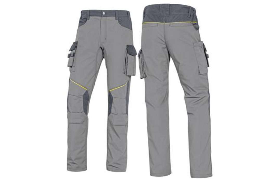 Immagine di Pantalone da lavoro Mach 2 - twill/poliestere/cotone - taglia M - grigio chiaro/grigio scuro - Delta