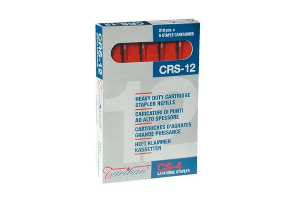 Immagine di Caricatori CRS6 - 210 punti 12 mm - capacità massima 80 fogli - rosso - Iternet - conf. 5 pezzi