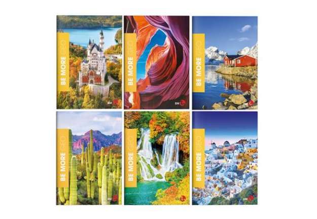 Immagine di Maxiquaderno Be More Geo - A4 - 36+2 fogli - 100gr - 4mm con margine - BM