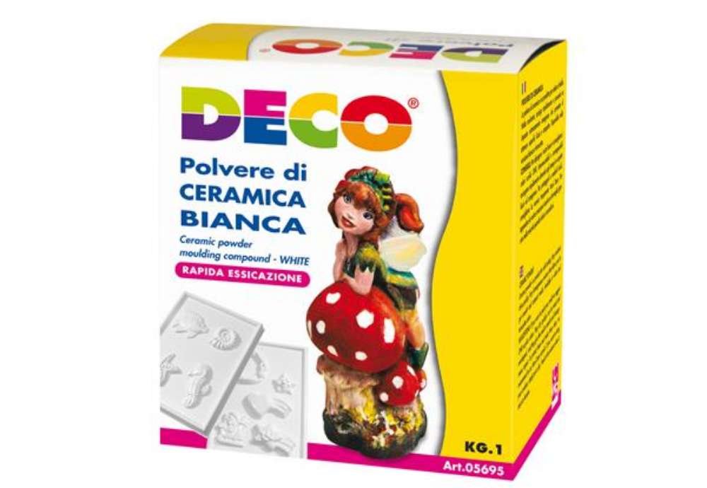 Immagine di Polvere di ceramica bianca - 1 kg - Deco