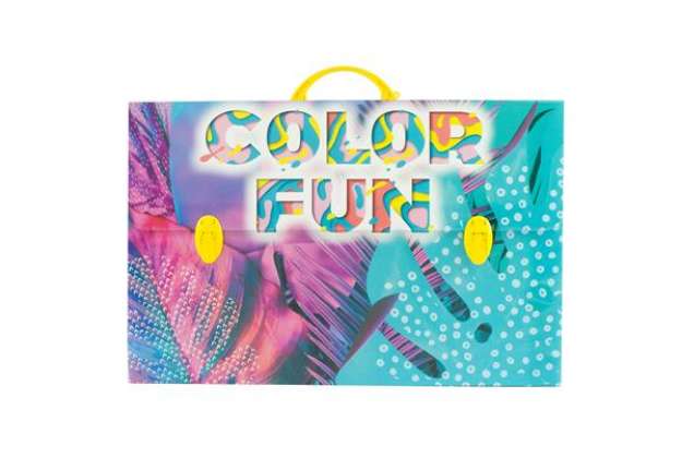 Immagine di Valigetta Polionda Color - 28x39cm - dorso 8cm - fantasie assortite - Balmar 2000