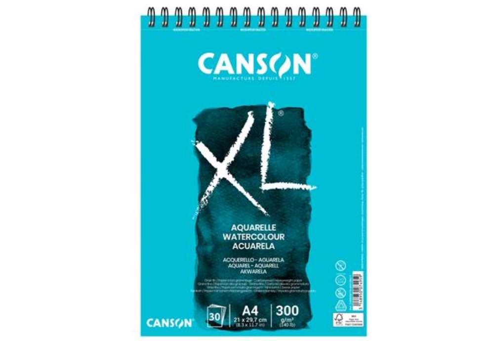 Immagine di Album XL Aquarelle - A4 - 300 gr - 30 fogli - Canson