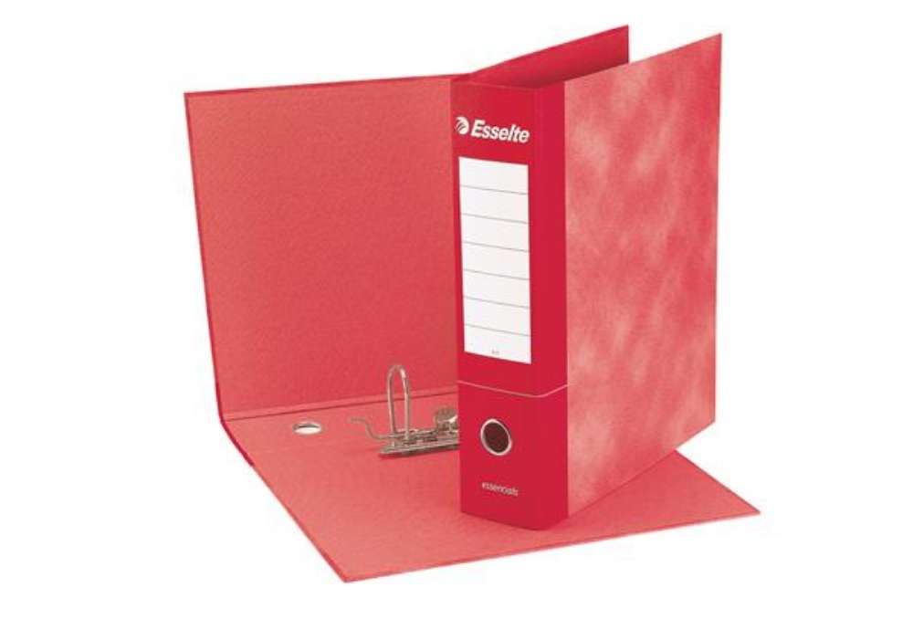 Immagine di Registratore Essentials G72 - dorso 5 cm - commerciale 23 x 30 cm - rosso - Esselte