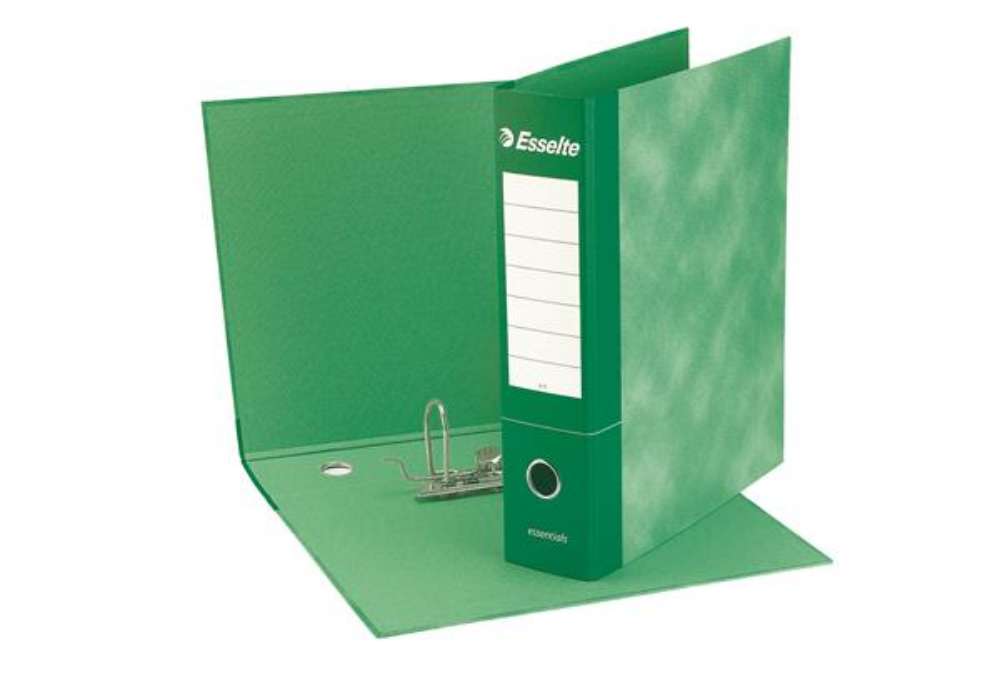 Immagine di Registratore Essentials G72 - dorso 5 cm - commerciale 23 x 30 cm - verde - Esselte