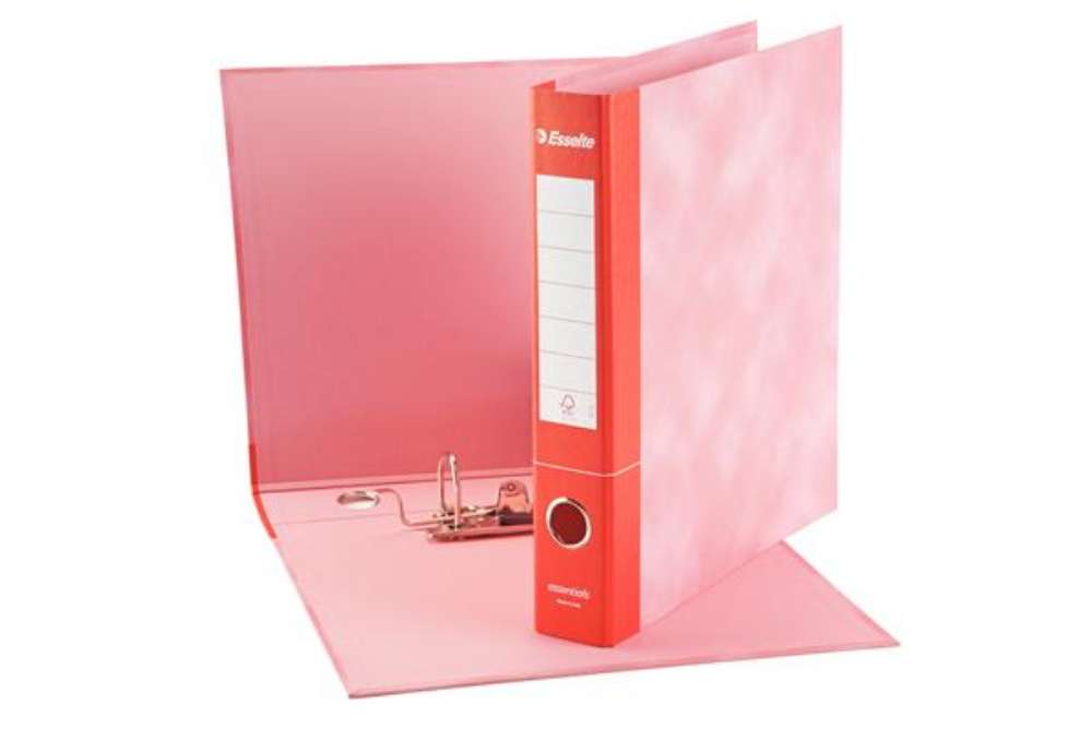 Immagine di Registratore Essentials G74 - dorso 5 cm - protocollo 23 x 33 cm - rosso - Esselte