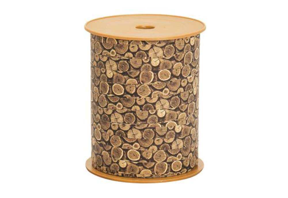 Immagine di Rotolo nastro Woodly - tronchi - 10mm x 200mt - Bolis