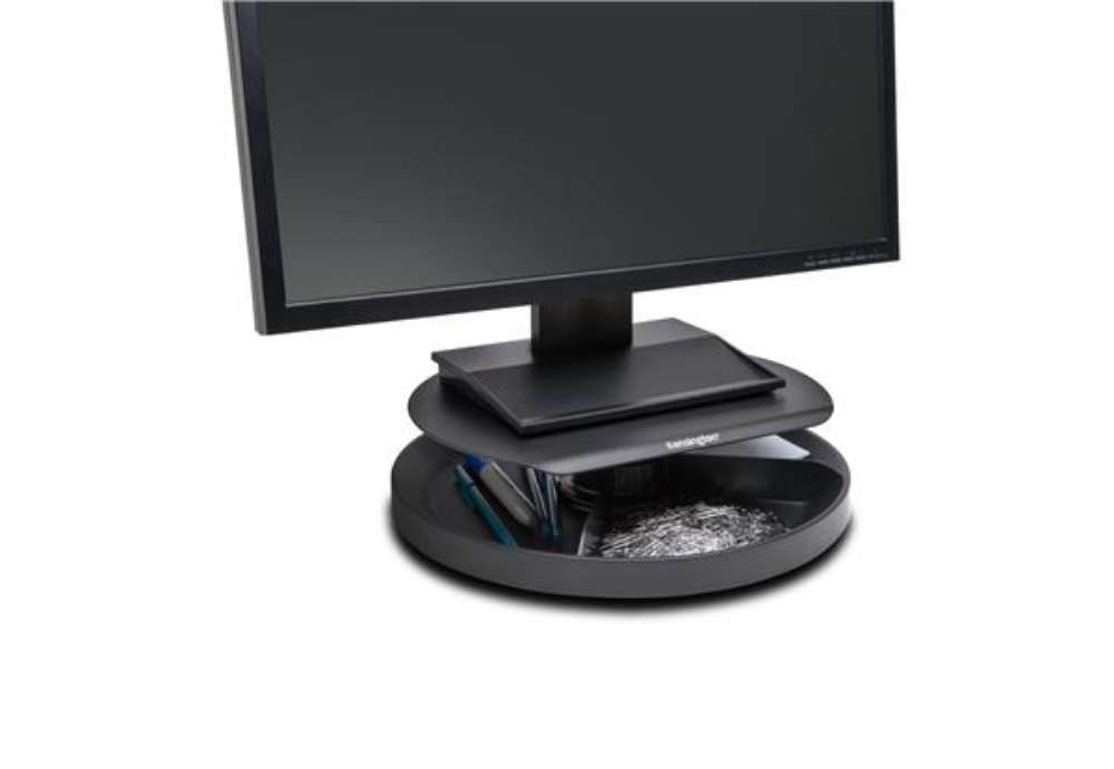Immagine di Supporto monitor Spin2 - portaccessori - portata massima 18 kg - nero - Kensington