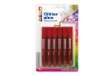 Immagine di Blister colla glitter - 10,5 ml - rosso - Deco - conf. 6 pezzi
