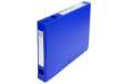 Immagine di Scatola per archivio box - con bottone - 25x33 cm - dorso 4 cm - blu - Exacompta