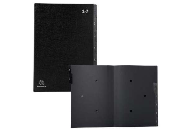 Immagine di Classificatore numerico 1/7 Ordonator - 25x33 cm - nero - Exacompta