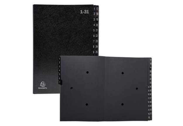 Immagine di Classificatore numerico 1/31 Ordonator - 25x33 cm - nero - Exacompta