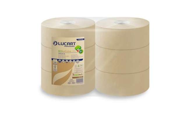 Immagine di Carta igienica EcoNatural Maxi Jumbo - 9,1 cm x 300 mt - 15,5 gr - diametro 24,5 cm - Lucart