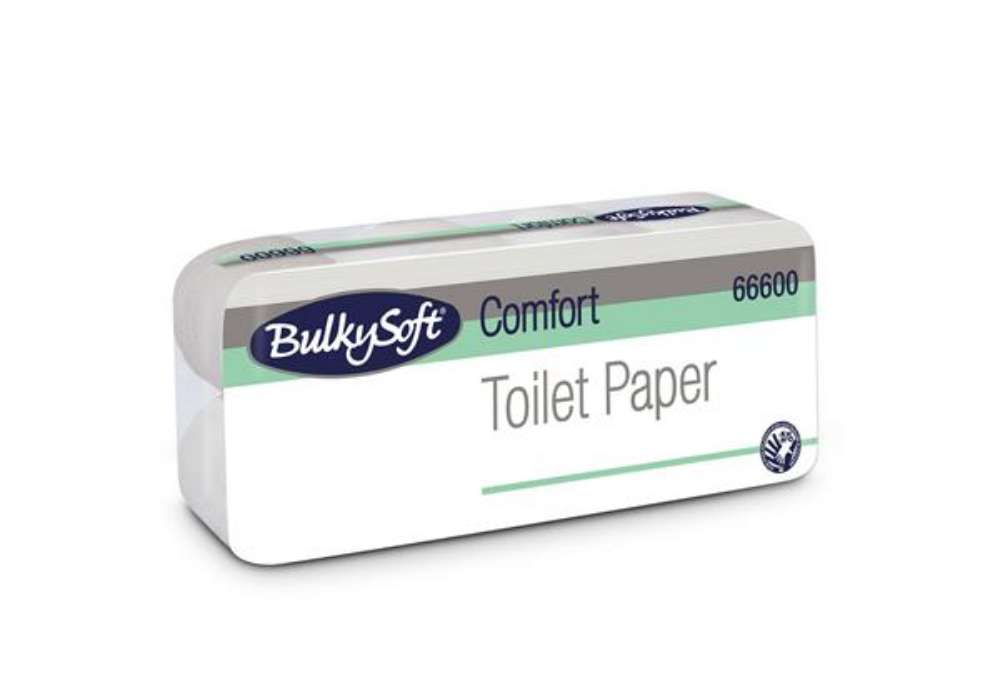 Immagine di Carta igienica Comfort - 2 veli - 16 gr - diametro 10,5 cm - 9,5 cm x15,2 mt -145 strappi - BulkySof