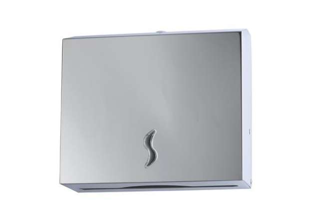 Immagine di Distributore asciugamani piegati C/Z - Brinox - 28x10,2x26,5 cm - acciaio inox - capacità 200 fogli