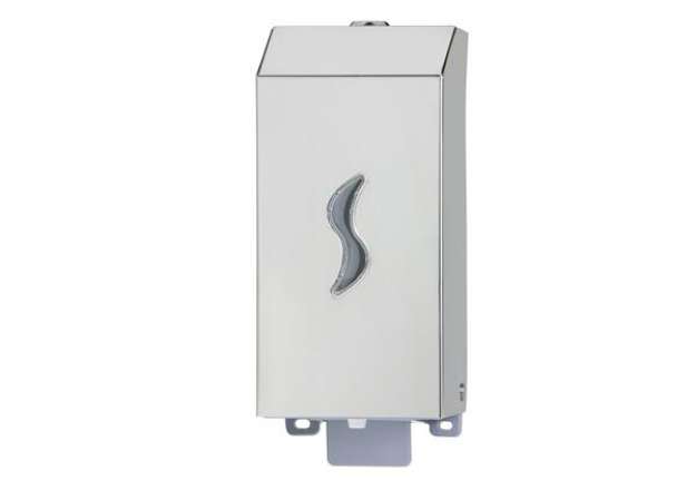 Immagine di Dispenser sapone liquido Brinox  - 9,5x10,5x22,5 cm - capacità 0,5 L - acciaio inox - Medial
