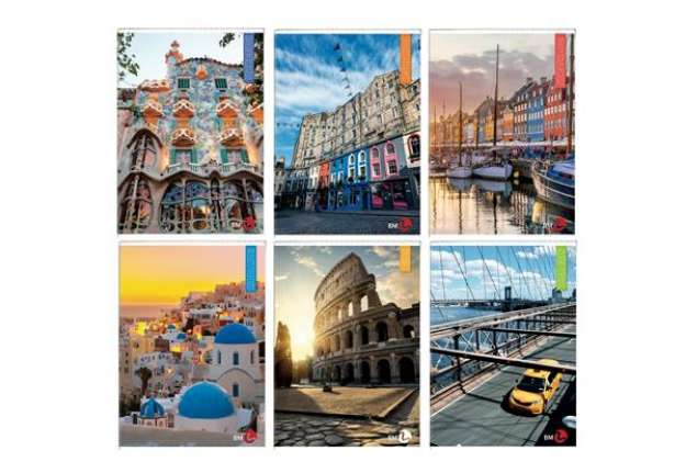 Immagine di Maxiquaderno Città fantasia - A4 - 40+2 fogli - 80gr - 1rigo c/margine - BM