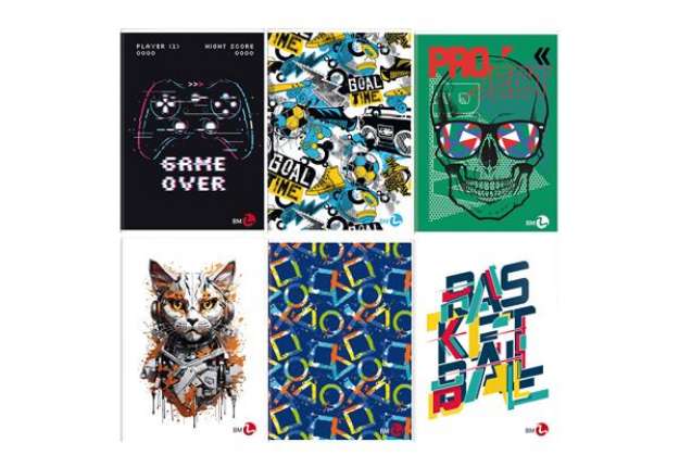 Immagine di Maxiquaderno Bambino fantasia - A4 - 40+2 fogli - 80gr - 5mm c/margine - BM