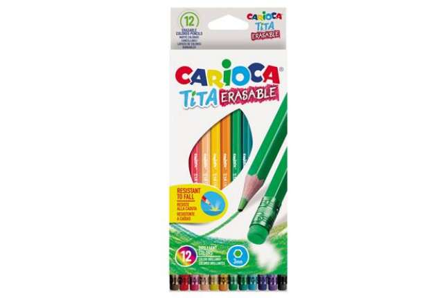 Immagine di Pastelli Tita cancellabile - Carioca - astuccio 12 pezzi