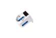 Immagine di Adattatore con spina 10A orizzontale - 2 prese bipasso 10/16A + 1 presa Schuko - MKC