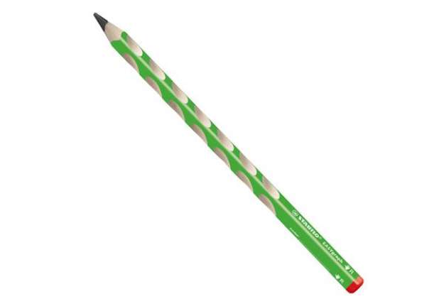 Immagine di Matita in grafite Easygraph - gradazione HB - fusto verde - per destromani - Stabilo  - conf. 12 pez