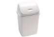 Immagine di Pattumiera con coperchio basculante Rif Basic - 44x33x68 cm - 50 L - bianco - Medial