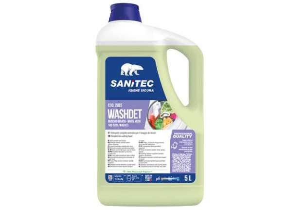 Immagine di Detersivo liquido Lavatrice Washdet Muschio  Bianco- 5 L - Sanitec